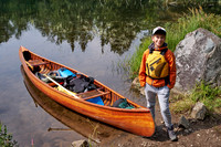 Gear in the canoe